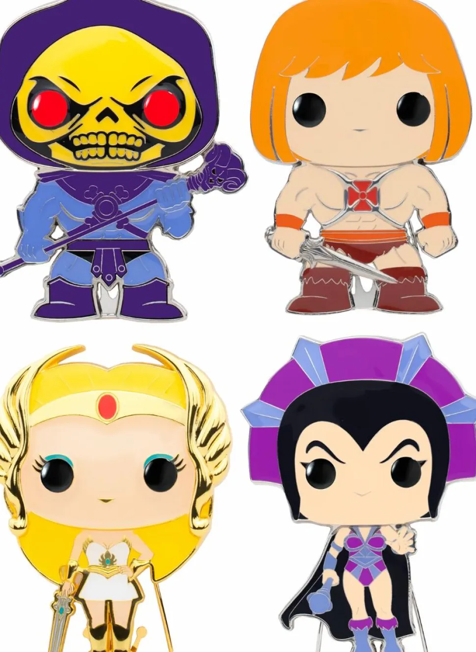 Masters of the Universe - Battle For Eternia 4" Pop! Enamel Pin Bundle (Set of 4)