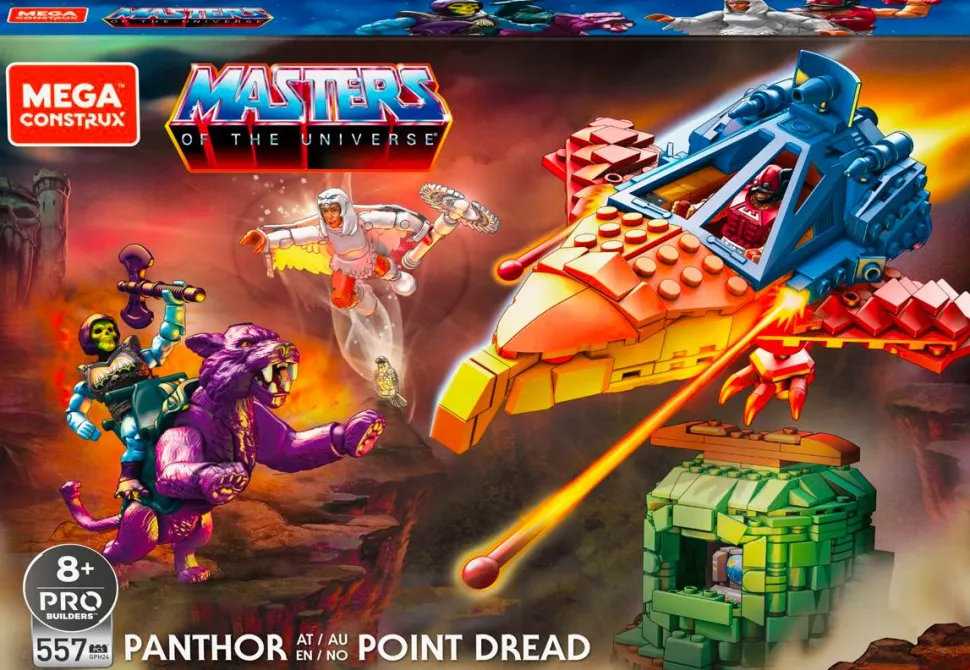 Masters of the Universe - Panthor at Point Dread Mega Construx Construction Playset (557 Pieces)