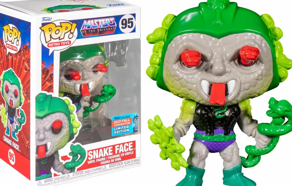 Masters of the Universe - Whiplash, Roboto & Snake Face Pop! Vinyl Bundle (Set of 3) (2021 Convention Exclusive)
