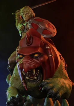Masters of the Universe - He-Man & Battle Cat Classic Deluxe 23” Maquette Statue