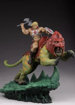 Masters of the Universe - He-Man & Battle Cat Classic Deluxe 23” Maquette Statue