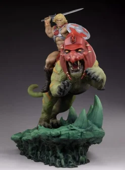Masters of the Universe - He-Man & Battle Cat Classic Deluxe 23” Maquette Statue