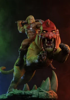 Masters of the Universe - He-Man & Battle Cat Classic Deluxe 23” Maquette Statue