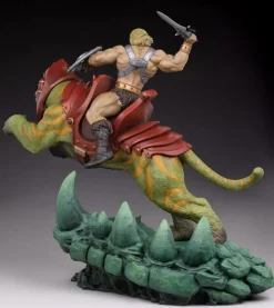 Masters of the Universe - He-Man & Battle Cat Classic Deluxe 23” Maquette Statue