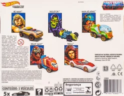 Masters of the Universe - Character Car 1/64th Scale Die-Cast Hot Wheels Vehicle 5-Pack