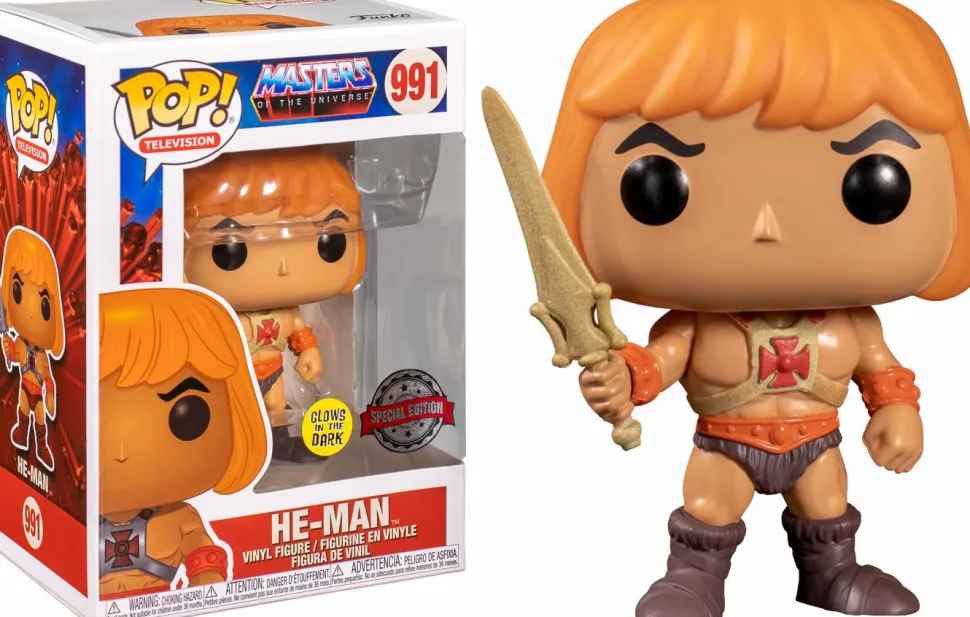 Masters of the Universe - He-Man with Sword Glow in the Dark Pop! Vinyl Figure (Popcultcha Exclusive)