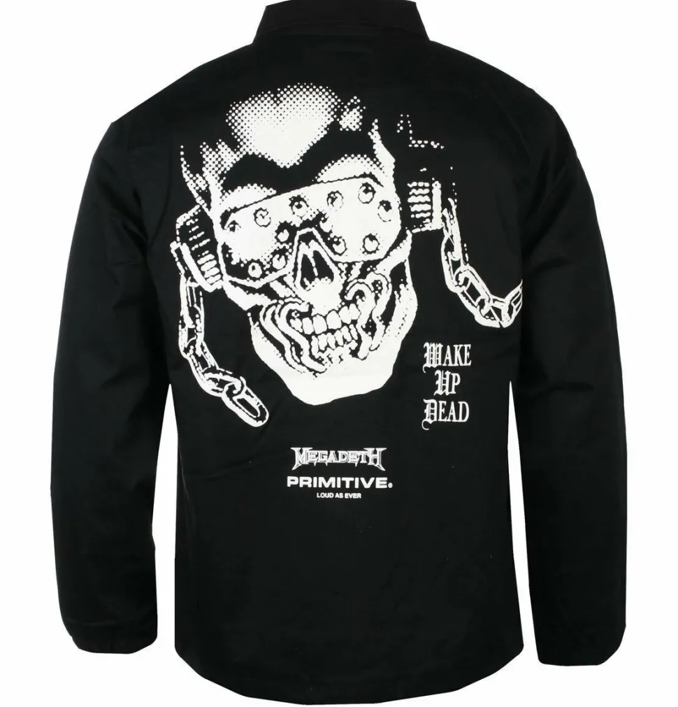 Megadeth - Megadeth x Primitive Rattlehead Coach Black Jacket