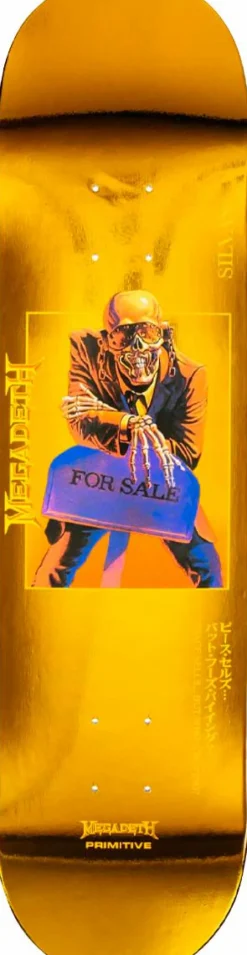 Megadeth - Megadeth x Primitive Peace Sells Silvas 8.125” Skateboard Deck (Deck Only)