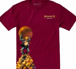 Megadeth - Megadeth x Primitive Dawn Patrol Burgundy T-Shirt