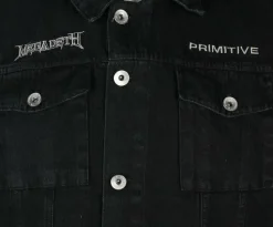Megadeth - Megadeth x Primitive Countdown Two-Fer Black Denim Jacket