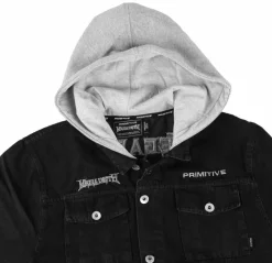 Megadeth - Megadeth x Primitive Countdown Two-Fer Black Denim Jacket