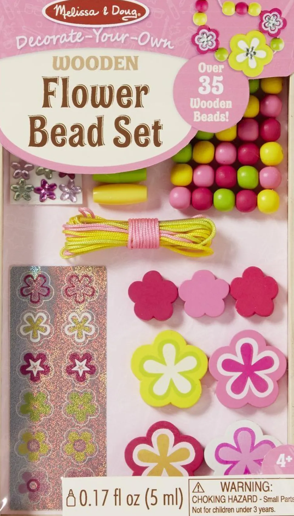 Melissa and Doug - Decorate Your Own Flower Bead Set