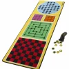 Melissa and Doug - 4-in-1 Game Rug with Wooden Pieces
