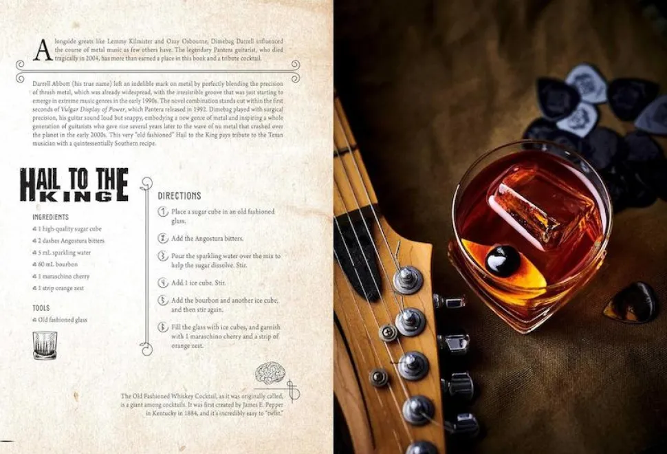 Metal Cocktails: 42 Recipes Inspired by the World's Biggest Bands Hardcover Book