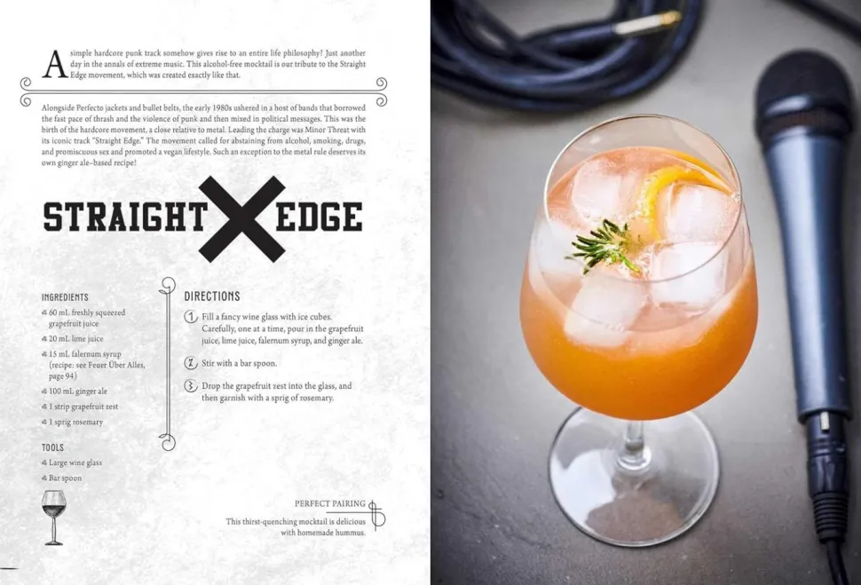 Metal Cocktails: 42 Recipes Inspired by the World's Biggest Bands Hardcover Book