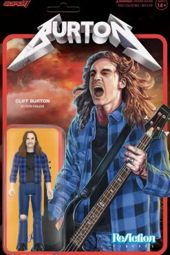 Metallica - Cliff Burton (Flannel Shirt) ReAction 3.75" Action Figure