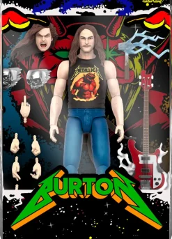 Metallica - Cliff Burton (Superhero Poster) Ultimates! 7" Scale Action Figure (Wave 2)