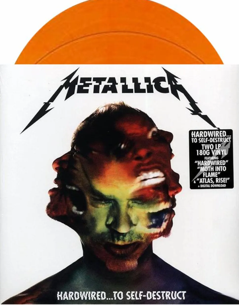 Metallica - Hardwired...To Self-Destruct 2xLP Vinyl Record (Flame Orange Vinyl)