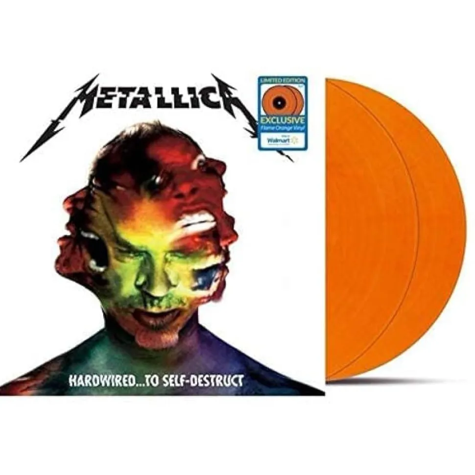 Metallica - Hardwired...To Self-Destruct 2xLP Vinyl Record (Flame Orange Vinyl)