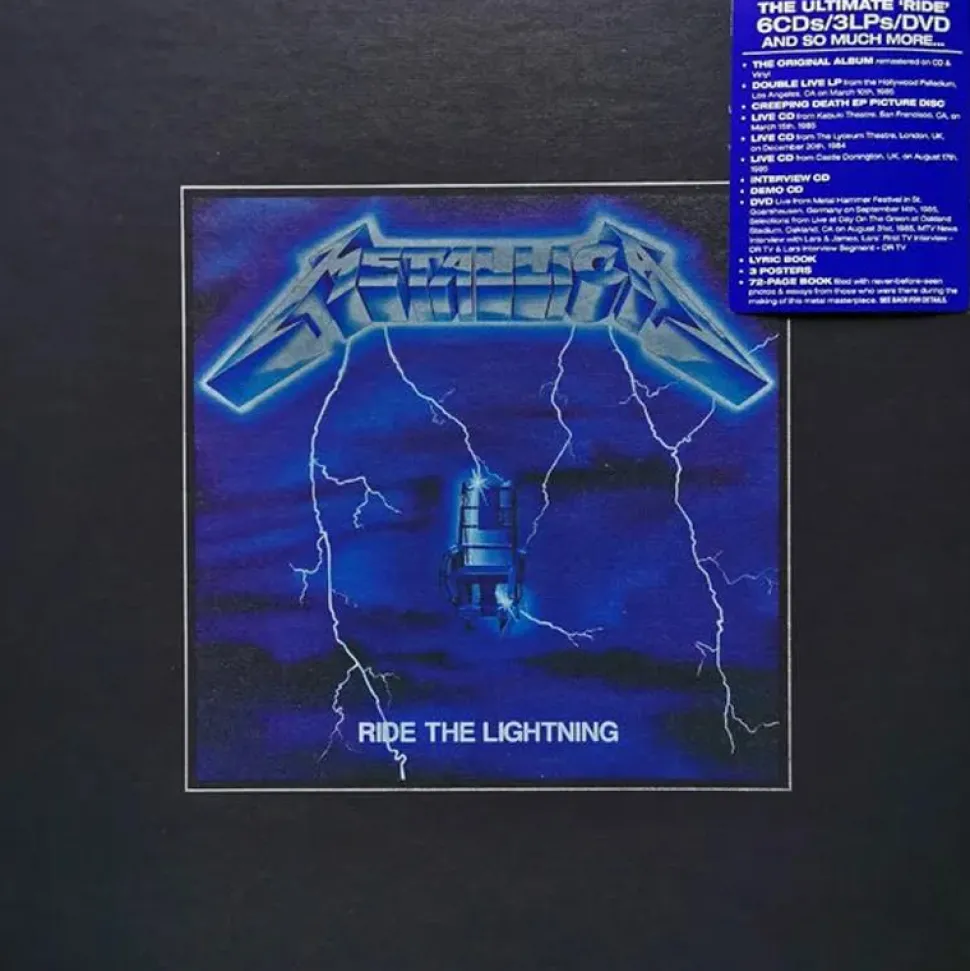 Metallica - Ride the Lightning Deluxe 6CD / DVD / 4xLP Vinyl Record Box Set