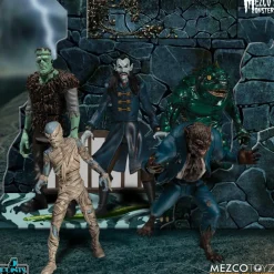 Mezco’s Monsters - Tower of Fear Deluxe 5-Points 3.75” Action Figure 5-Pack