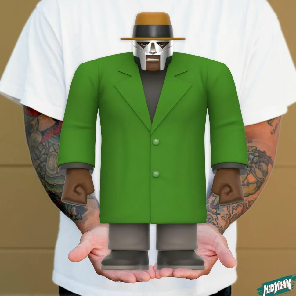 MF Doom x Madlib - All Caps Madvillain SuperSize 16" Vinyl Figure