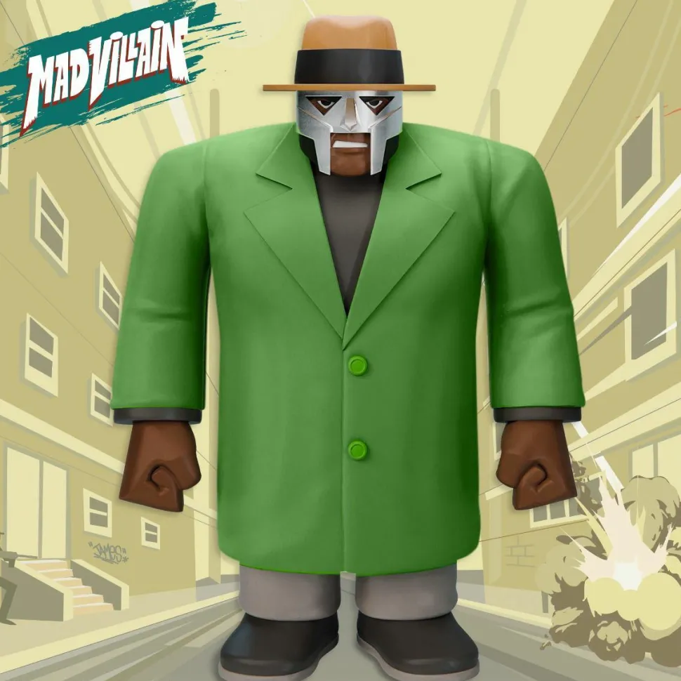 MF Doom x Madlib - All Caps Madvillain SuperSize 16" Vinyl Figure
