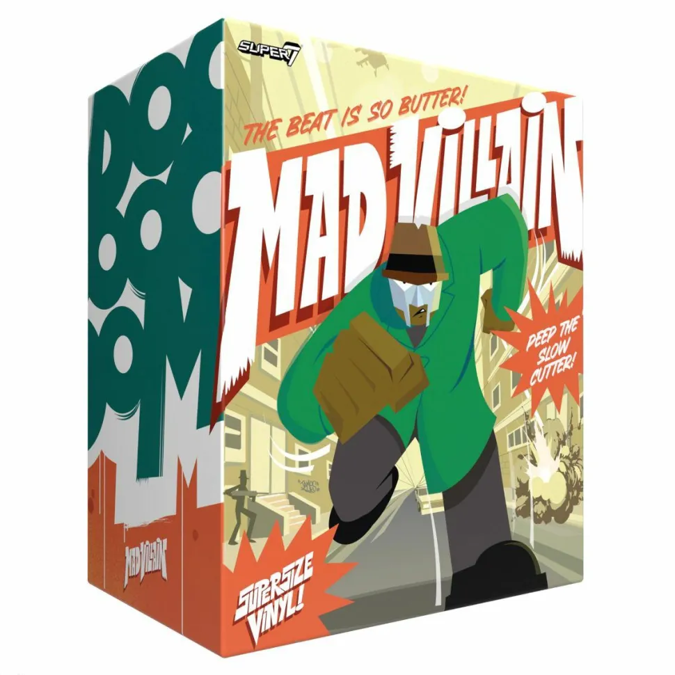 MF Doom x Madlib - All Caps Madvillain SuperSize 16" Vinyl Figure