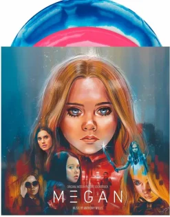 M3GAN - Original Motion Picture Soundtrack by Anthony Willis 2xLP Vinyl Record (Pink, Blue and White Swirl Vinyl)