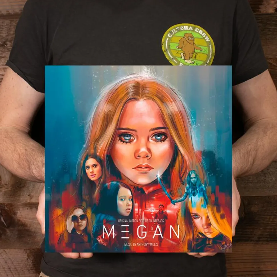 M3GAN - Original Motion Picture Soundtrack by Anthony Willis 2xLP Vinyl Record (Pink, Blue and White Swirl Vinyl)