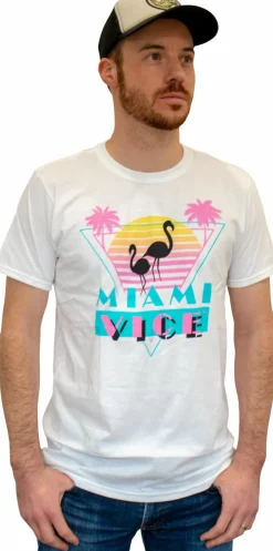 Miami Vice - Miami Vice Duo Pop! Tees White T-Shirt