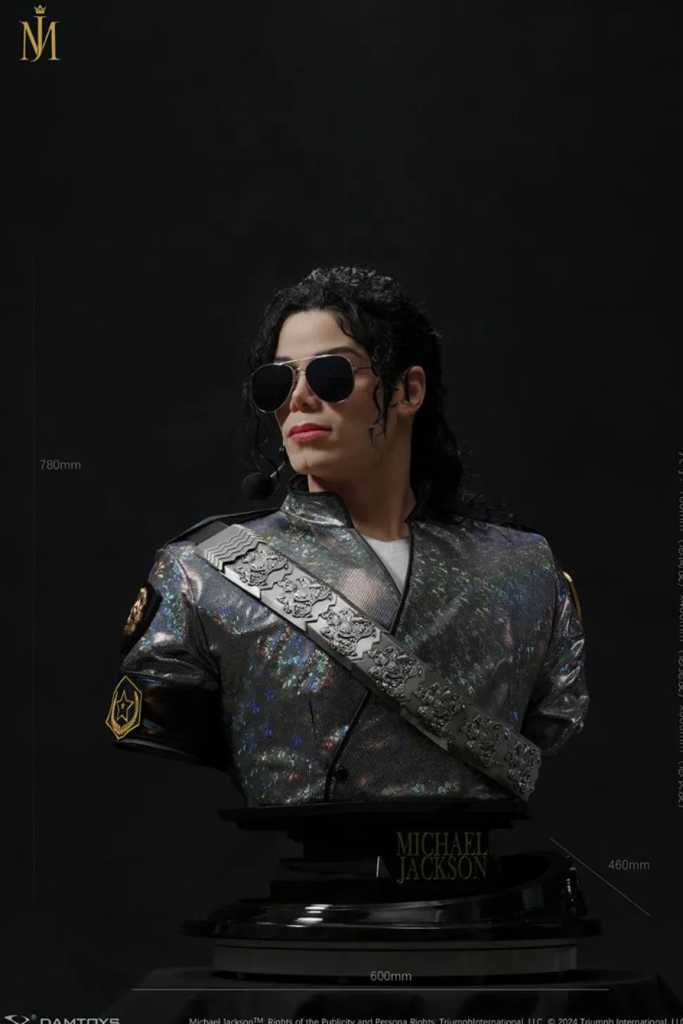 Michael Jackson - Michael Jackson (Dangerous Tour) 1:1 Scale Life-Size Bust