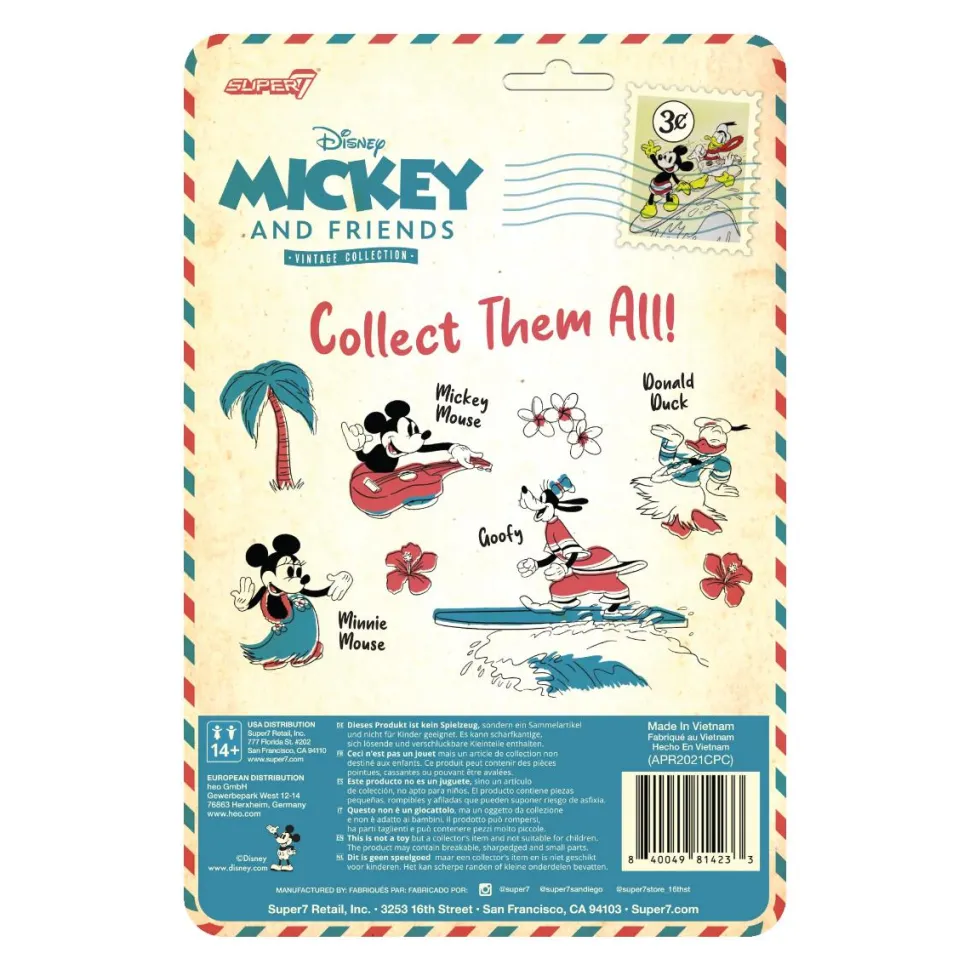 Mickey and Friends - Donald Duck (Hawaiian Holiday) ReAction 3.75” Action Figure
