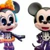Mickey and Friends - Mickey & Minnie in Skeleton Costume Cosbaby (S) Hot Toys Figure 2-Pack