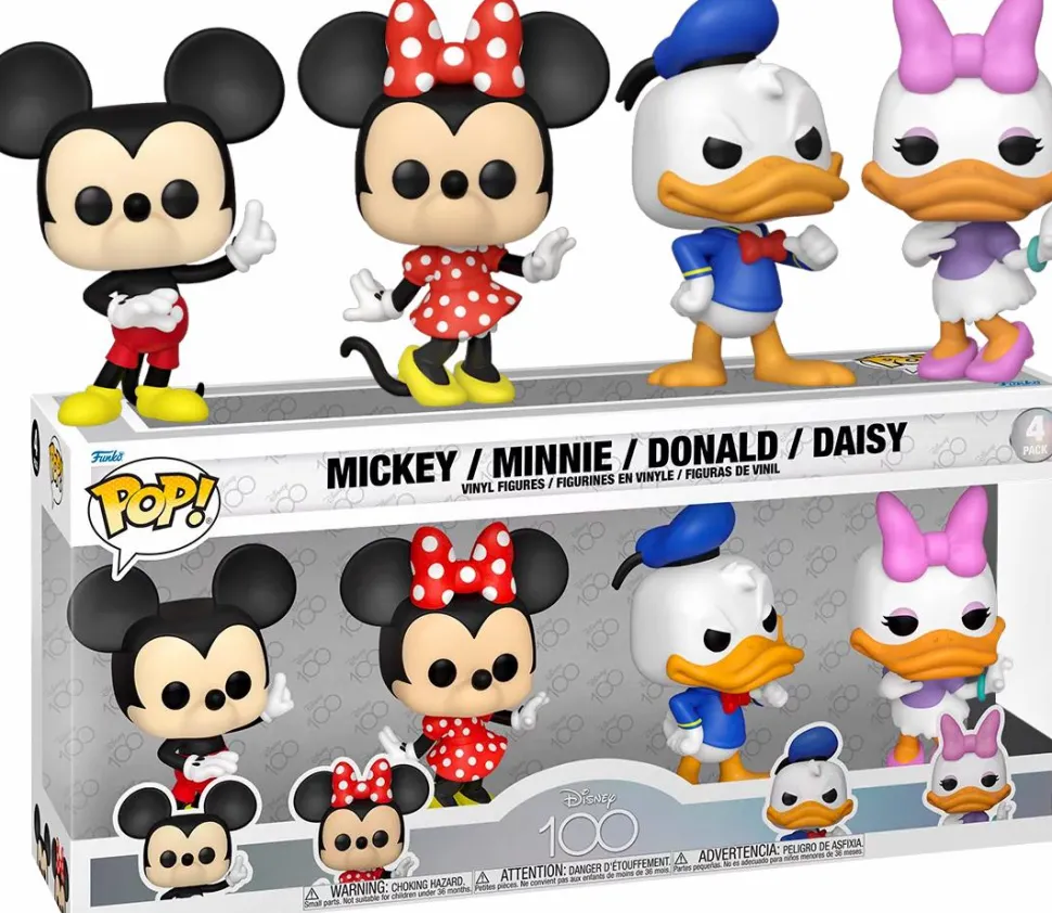 Mickey and Friends - Mickey, Minnie, Donald & Daisy Pop! Vinyl Figure 4-Pack