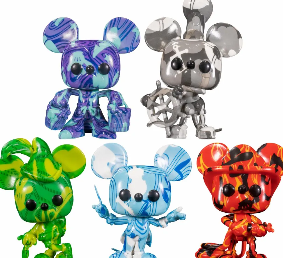 Mickey Mouse - Artist Series Pop! Vinyl Bundle with Pop! Protector (Set of 5)