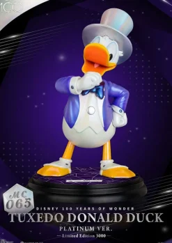 Mickey Mouse - Donald Duck in Tuxedo (Platinum Ver.) Disney 100th Anniversary Master Craft 16" Statue