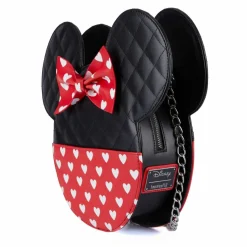 Mickey Mouse - Mickey & Minnie Mouse Valentines 12” Faux Leather Reversible Crossbody Bag