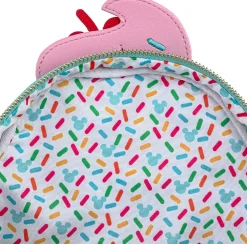 Mickey Mouse - Mickey & Minnie Mouse Sweet Treats Ice Cream Sundae 10” Faux Leather Mini Backpack