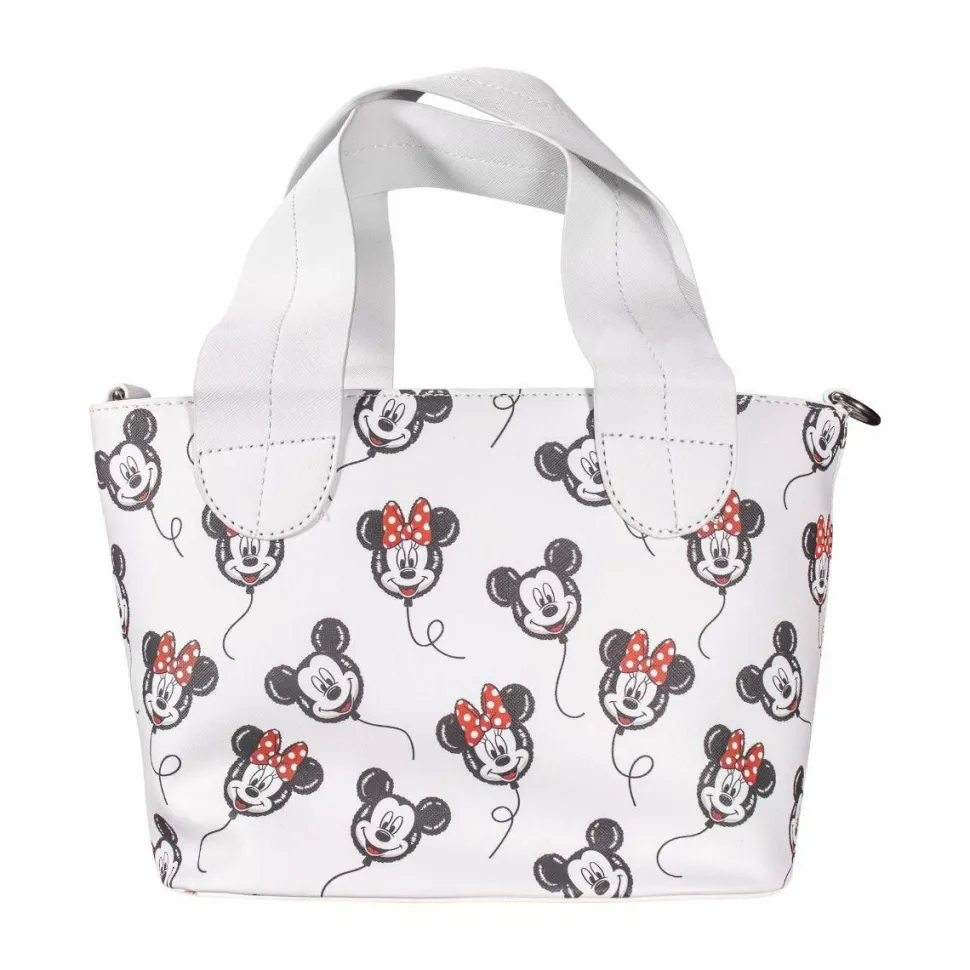 Mickey Mouse - Mickey & Minnie Balloons 9” Faux Leather Crossbody Handbag