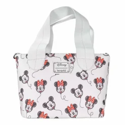 Mickey Mouse - Mickey & Minnie Balloons 9” Faux Leather Crossbody Handbag