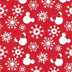 Mickey Mouse - Mickey & Minnie Mouse Snowman 4” Faux Leather Zip-Around Wallet