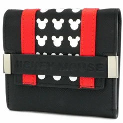 Mickey Mouse - Mickey Ears Red Stripe 4” TriFold Wallet