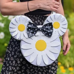 Mickey Mouse - Minnie Mouse Daisies 12” Faux Leather Crossbody Bag