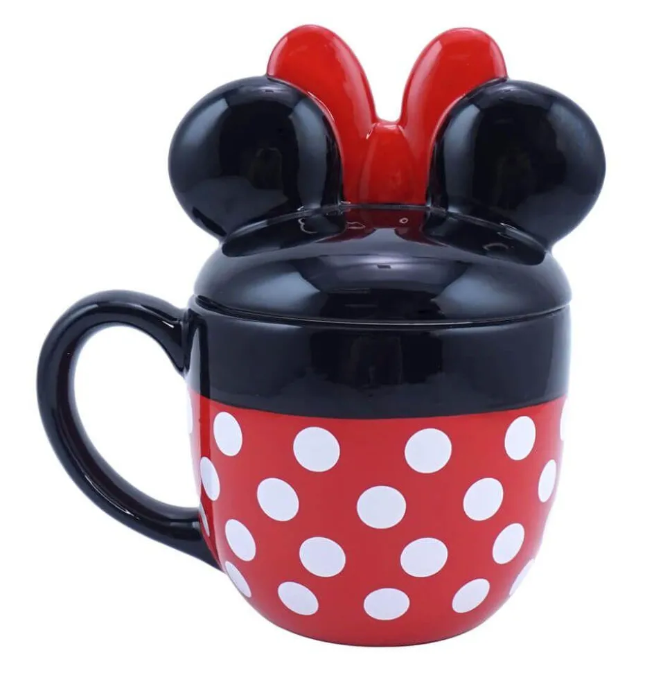 Mickey Mouse - Minnie Mouse Disney Gifts Shaped Lid Ceramic Mug