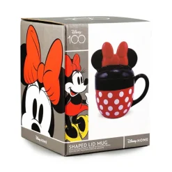Mickey Mouse - Minnie Mouse Disney Gifts Shaped Lid Ceramic Mug