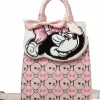 Mickey Mouse - Minnie Mouse Monogram 9” Faux Leather Flap Mini Backpack