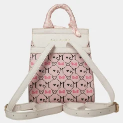 Mickey Mouse - Minnie Mouse Monogram 9” Faux Leather Flap Mini Backpack
