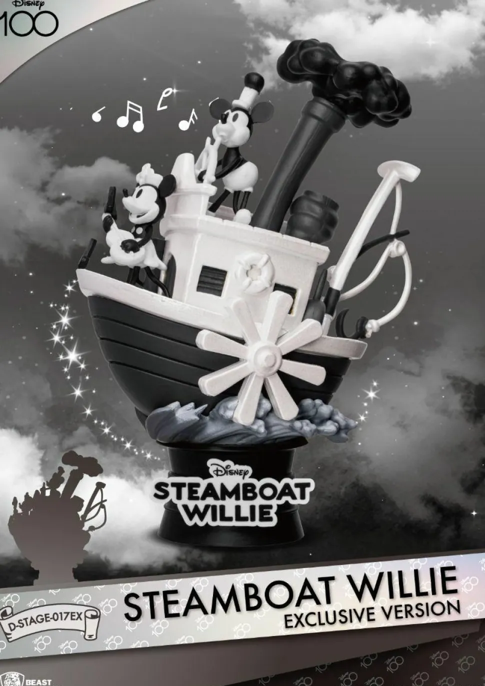 Mickey Mouse - Steamboat Willie D-Stage Exclusive Version 6" Diorama Statue
