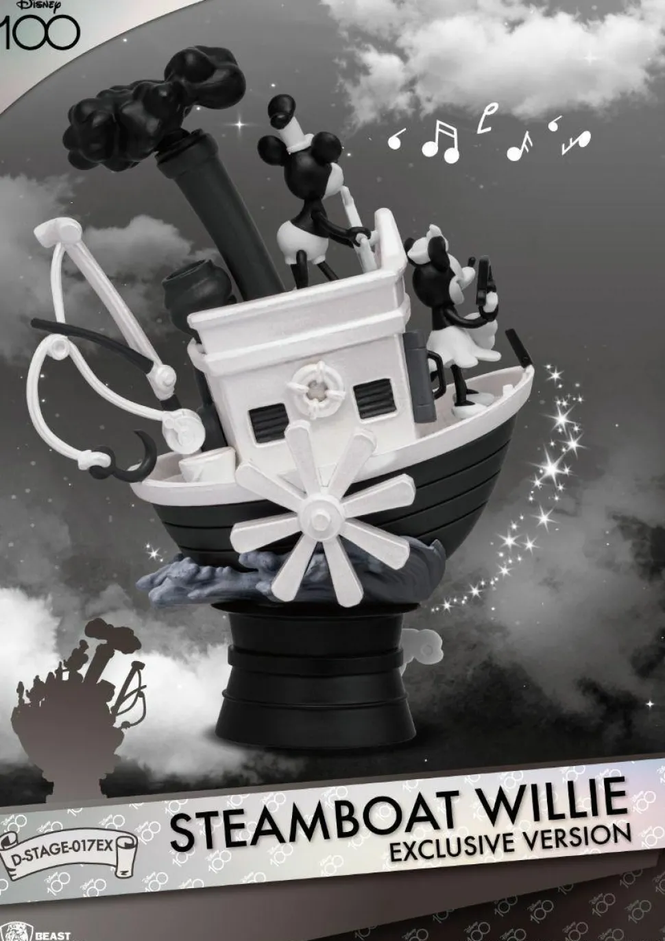 Mickey Mouse - Steamboat Willie D-Stage Exclusive Version 6" Diorama Statue